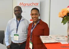 William Mwangi and Yvonne Kanyi from Manuchar Kenya Limited told about their possibilities of selling and distributing chemicals and water suitable fertilizers.